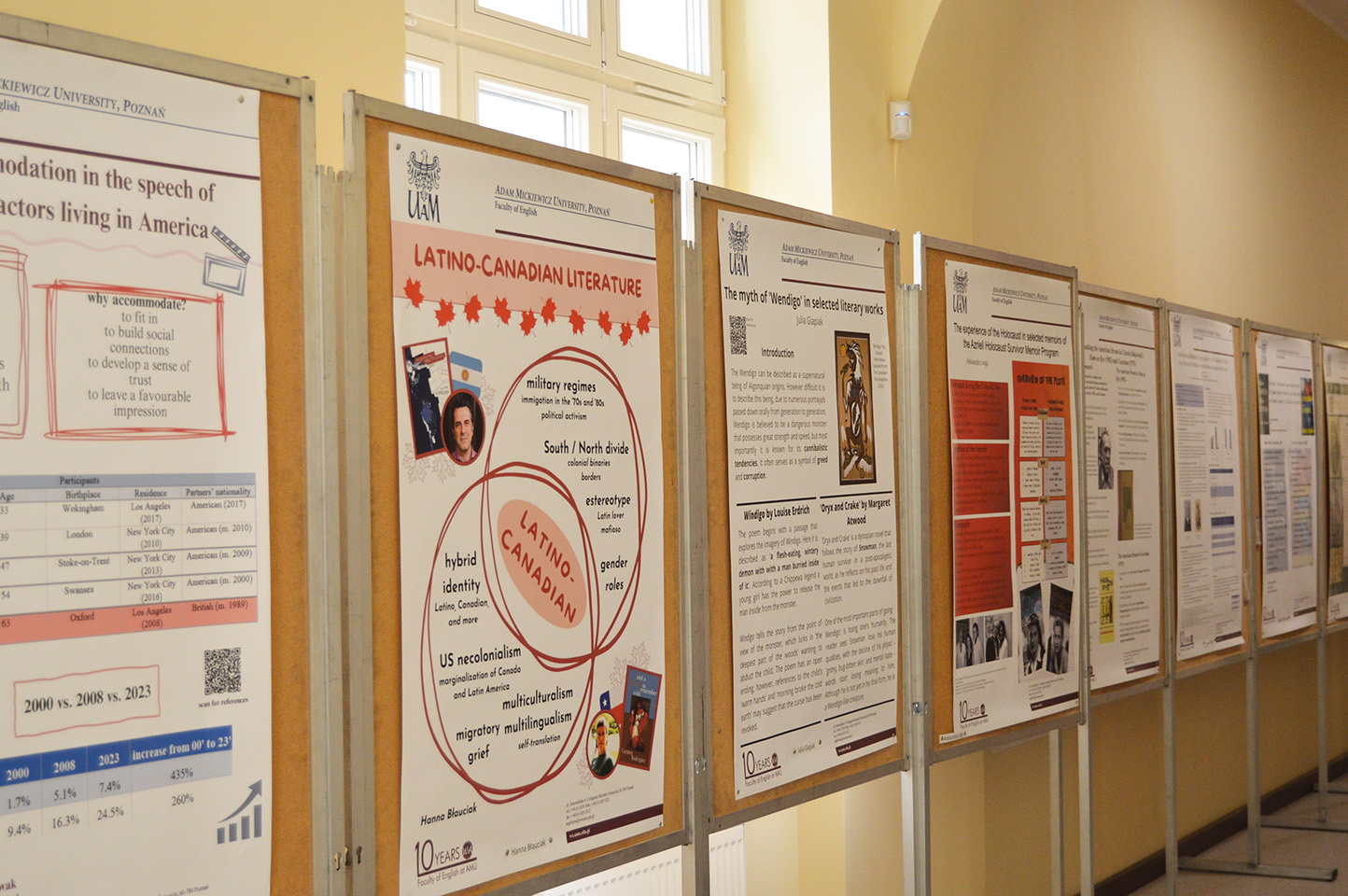 Photograph taken at the event, showing people and/or posters that were part of the event